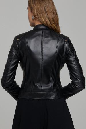 Women's Black Leather Jacket