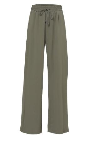 Elastic Waist Wide Leg Trousers