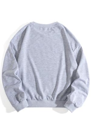 Women's Grey  Oversize Sweatshirt