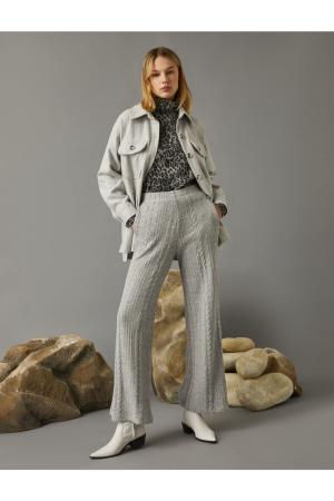 Wide Leg Knitted Trousers