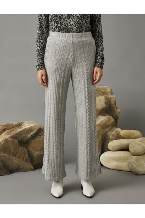 Wide Leg Knitted Trousers