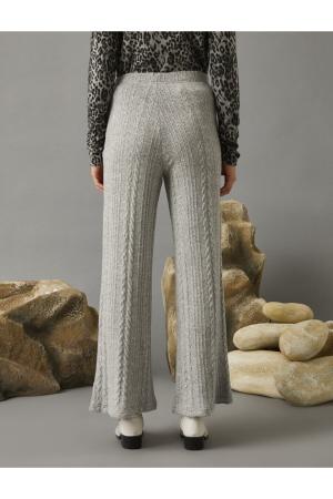 Wide Leg Knitted Trousers