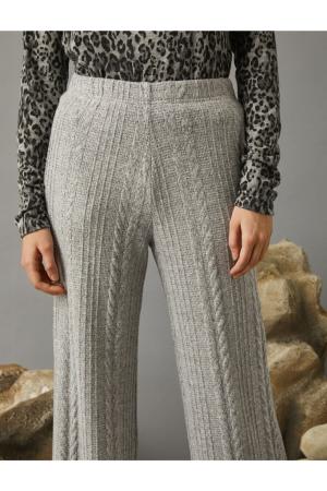 Wide Leg Knitted Trousers