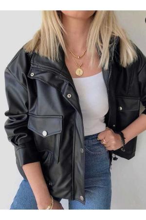 Oversize Leather Jacket