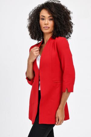 Blazer Fabric Jacket - Red