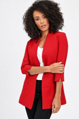 Blazer Fabric Jacket - Red