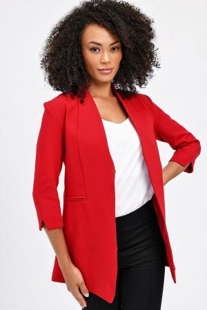 Blazer Fabric Jacket - Red