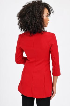 Blazer Fabric Jacket - Red