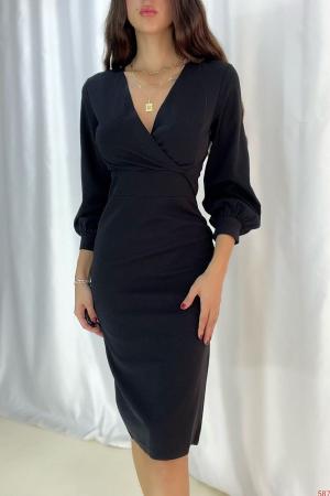 Black crepe dress