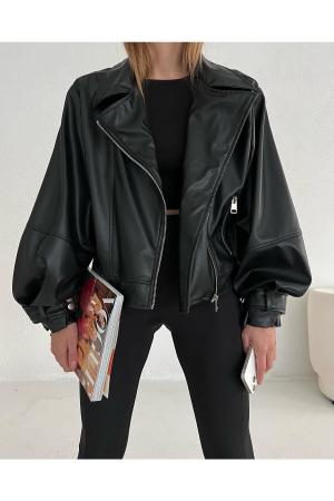 Faux Leather  Jacket