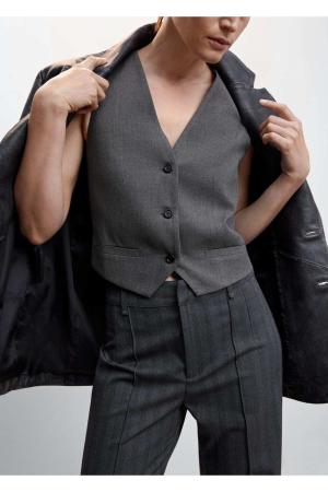 Buttoned Suit Vest