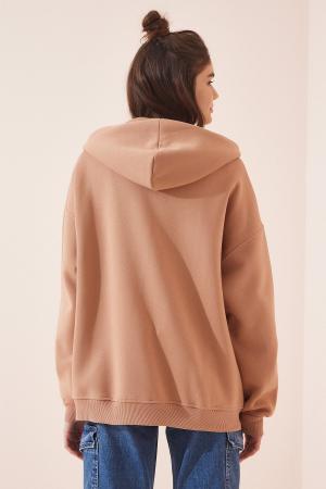 Women's Biscuit Hooded Oversize Sweatshirt