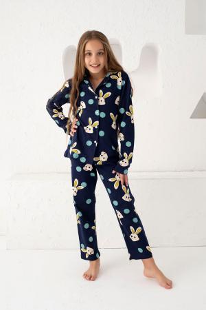 Navy Blue Cotton Pajama Set