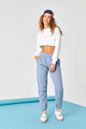 Crew Neck Crop Sweatshirt