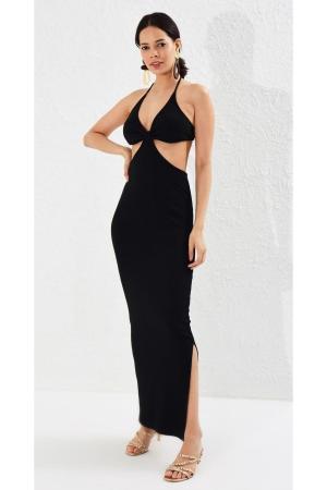 Women's Black Waist Dress