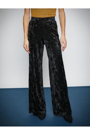 Glittery Velvet Wide Leg Trousers