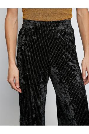 Glittery Velvet Wide Leg Trousers