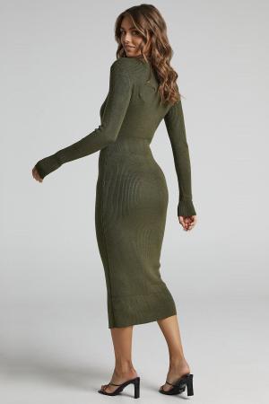 Long knit dress