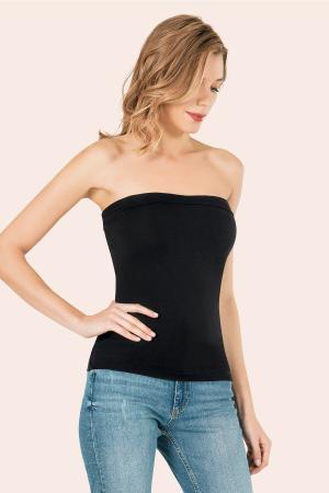 Black Women's Strapless Blouse