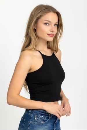 Black crop top