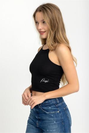 Black crop top