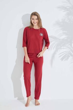 Burgundy Pajama Set