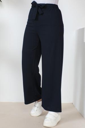 High waisted wide leg pants