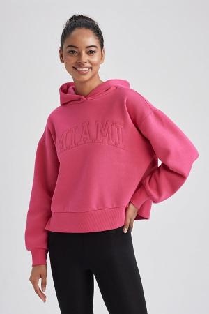 Fit Hooded Thick Sweatshirt