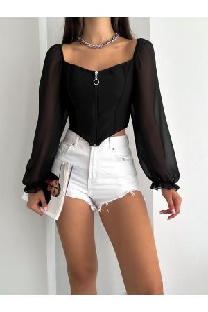 Women's Crop Blouse