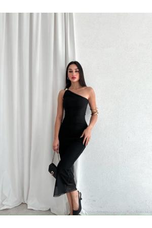 One Shoulder Midi Dress