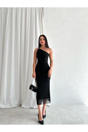 One Shoulder Midi Dress