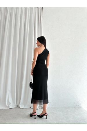 One Shoulder Midi Dress