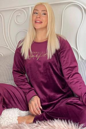 Women's velvet pajama set