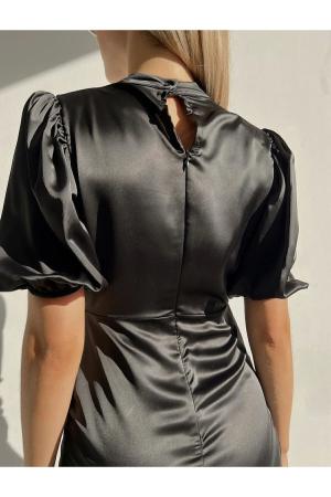 Black Satin Dress