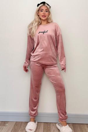 Women's velvet pajama set