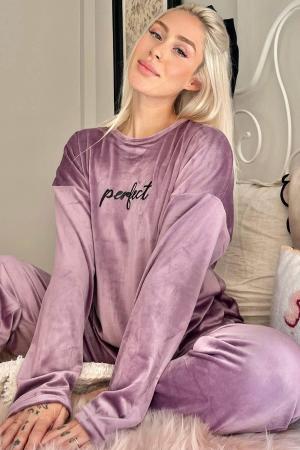 Women's velvet pajama set