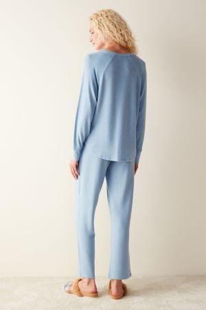 Blue long sleeve pajama set