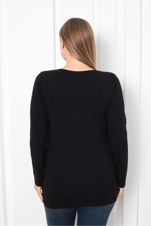 Black Plus Size Women's Blouse