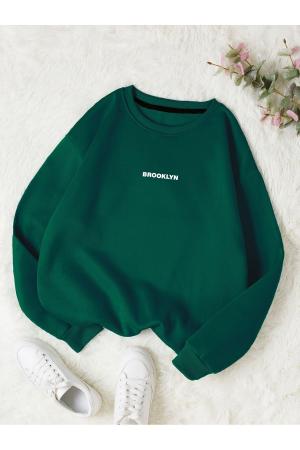 Unisex  Oversize Crew Neck Cotton Sweatshirt