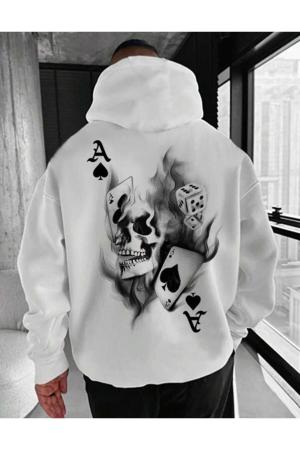 Men's White Oversized Sweatshirt