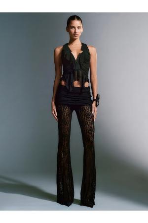 Lace Flared Trousers