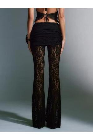 Lace Flared Trousers