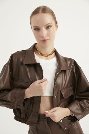 Women's Faux Leather Jacket