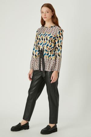 Abstract patterned blouse