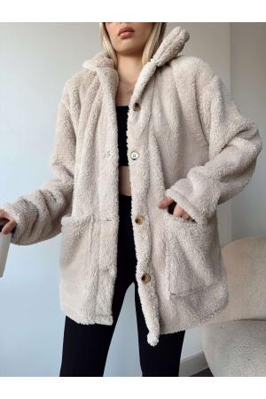 Oversized velvet jacket