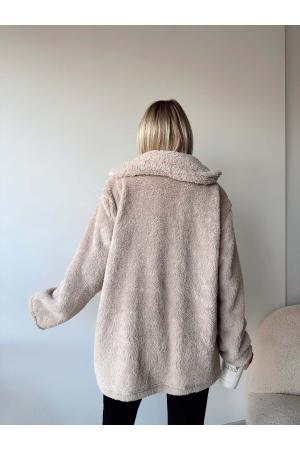 Oversized velvet jacket