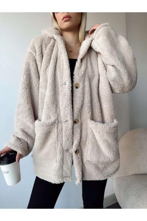 Oversized velvet jacket