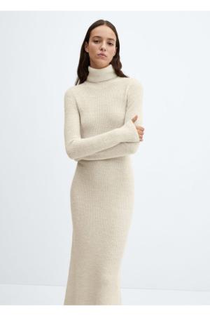 Turtleneck knit dress