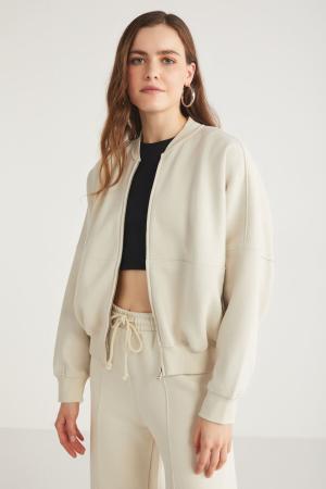 Fleece-free cotton jacket