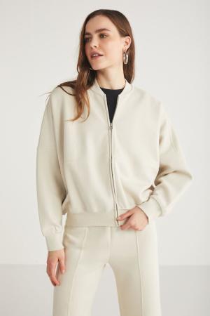 Fleece-free cotton jacket